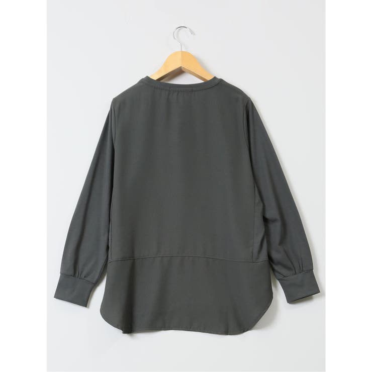 異素材切替 長袖プルオーバー | TAKA-Q WOMEN | 詳細画像24 