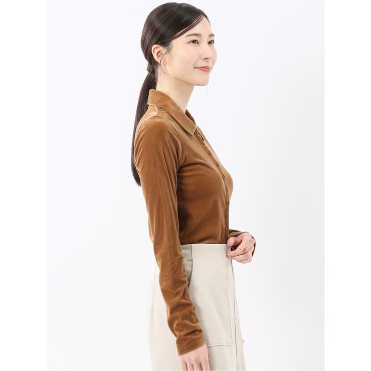 イノウェーブ/INNOWAVE シアーベロア 長袖シャツ | TAKA-Q WOMEN | 詳細画像13 