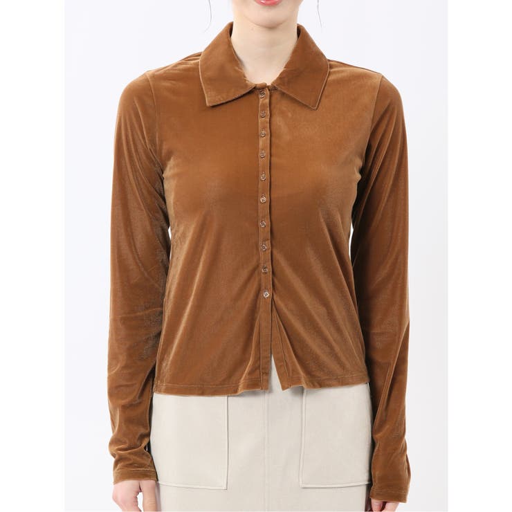 イノウェーブ/INNOWAVE シアーベロア 長袖シャツ | TAKA-Q WOMEN | 詳細画像15 