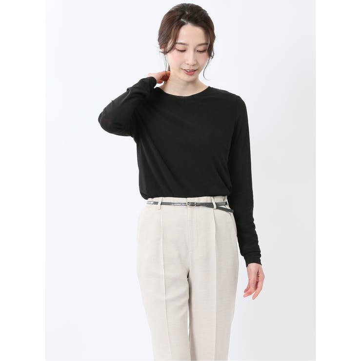 イノウェーブ/INNOWAVE マイクロチュール 長袖Tシャツ | TAKA-Q WOMEN | 詳細画像1 