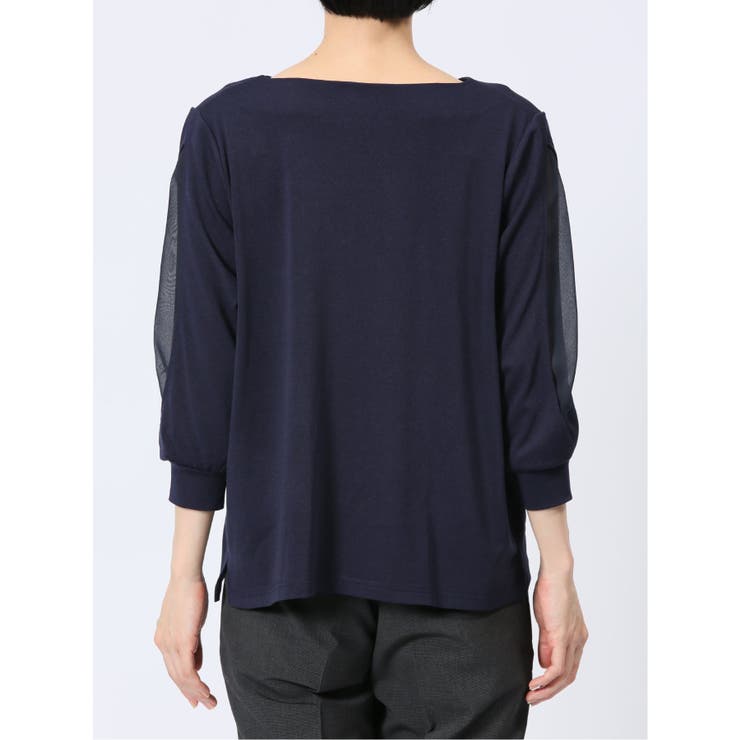 カットジョーゼット 7分袖 クループルオーバー | TAKA-Q WOMEN | 詳細画像18 