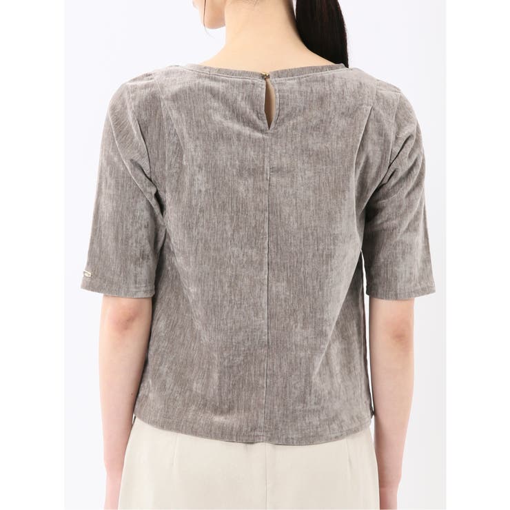 クラッシュベロア 半袖プルオーバー | TAKA-Q WOMEN | 詳細画像18 