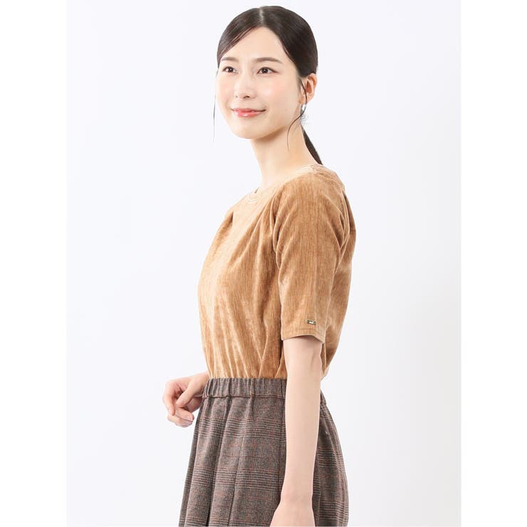 クラッシュベロア 半袖プルオーバー | TAKA-Q WOMEN | 詳細画像22 
