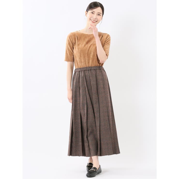 クラッシュベロア 半袖プルオーバー | TAKA-Q WOMEN | 詳細画像25 