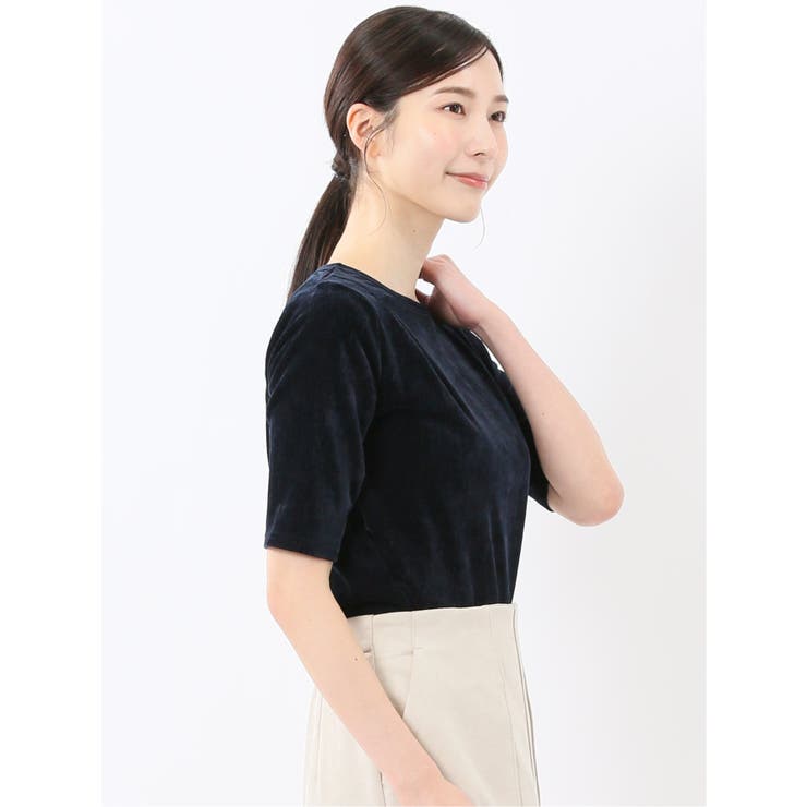 クラッシュベロア 半袖プルオーバー | TAKA-Q WOMEN | 詳細画像34 