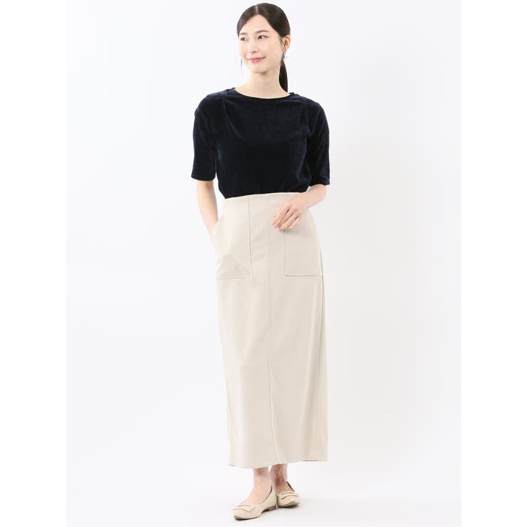 クラッシュベロア 半袖プルオーバー | TAKA-Q WOMEN | 詳細画像35 