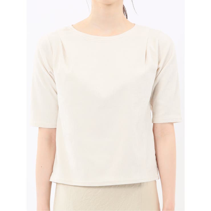 クラッシュベロア 半袖プルオーバー | TAKA-Q WOMEN | 詳細画像6 