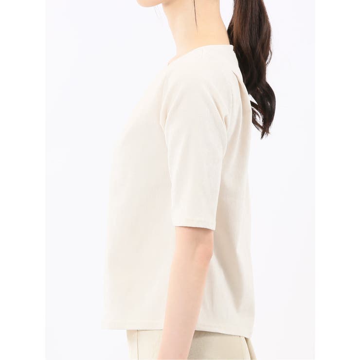 クラッシュベロア 半袖プルオーバー | TAKA-Q WOMEN | 詳細画像7 