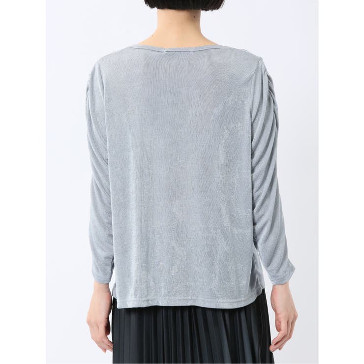 グロッシーツイル ギャザースリーブ プルオーバー | TAKA-Q WOMEN | 詳細画像21 