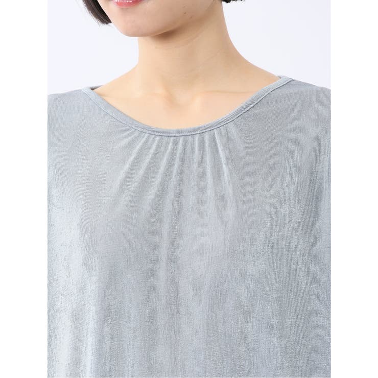 グロッシーツイル ギャザースリーブ プルオーバー | TAKA-Q WOMEN | 詳細画像22 