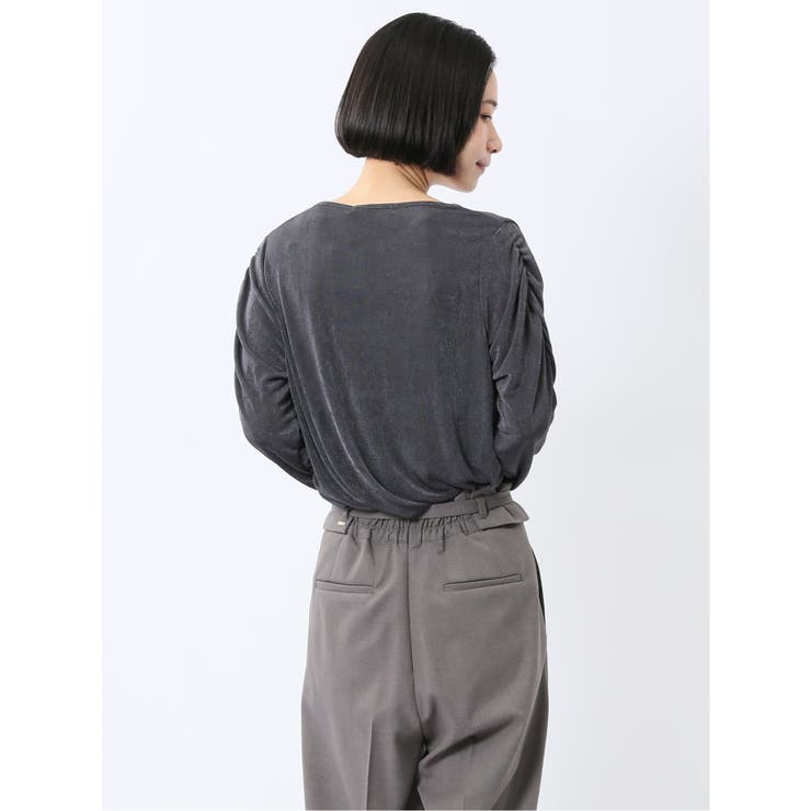 グロッシーツイル ギャザースリーブ プルオーバー | TAKA-Q WOMEN | 詳細画像29 