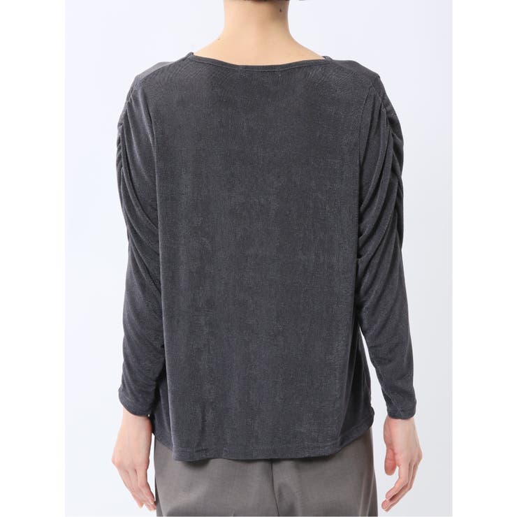 グロッシーツイル ギャザースリーブ プルオーバー | TAKA-Q WOMEN | 詳細画像34 