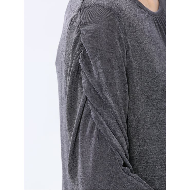 グロッシーツイル ギャザースリーブ プルオーバー | TAKA-Q WOMEN | 詳細画像37 