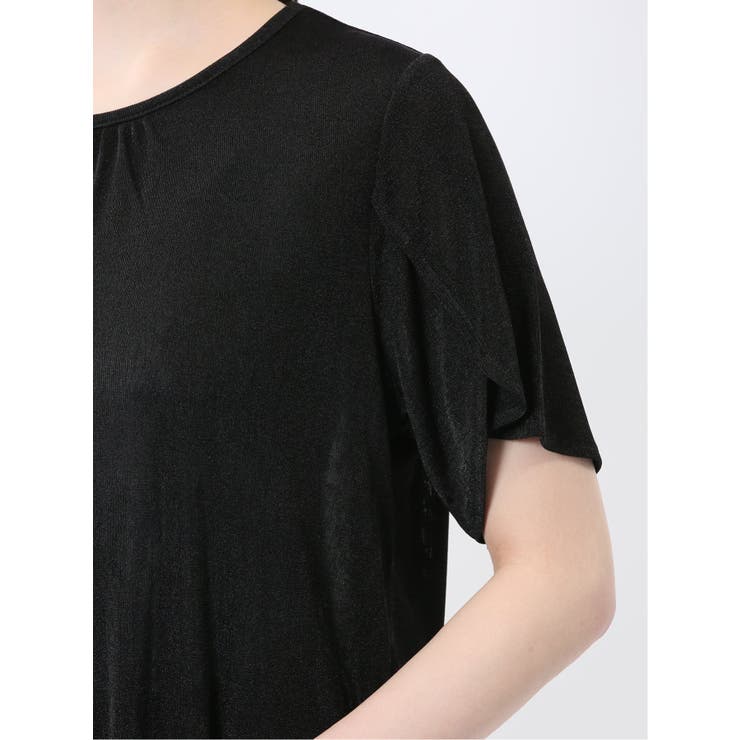 グロッシーツイル チューリップスリーブ プルオーバー | TAKA-Q WOMEN | 詳細画像10 