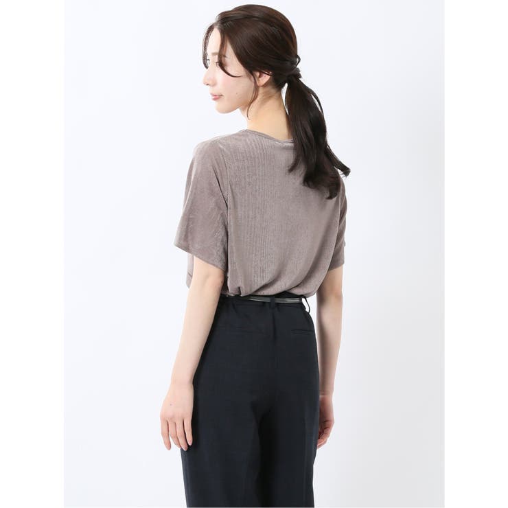 グロッシーツイル チューリップスリーブ プルオーバー | TAKA-Q WOMEN | 詳細画像15 