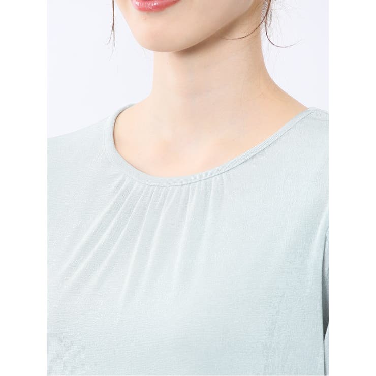 グロッシーツイル チューリップスリーブ プルオーバー | TAKA-Q WOMEN | 詳細画像33 