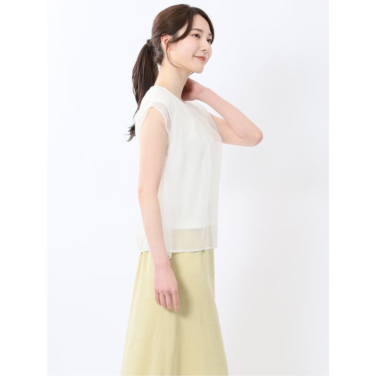 オーガンジー レイヤード プルオーバー | TAKA-Q WOMEN | 詳細画像13 
