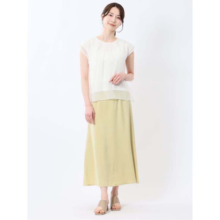 オーガンジー レイヤード プルオーバー | TAKA-Q WOMEN | 詳細画像16 