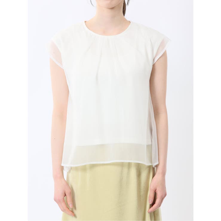 オーガンジー レイヤード プルオーバー | TAKA-Q WOMEN | 詳細画像17 