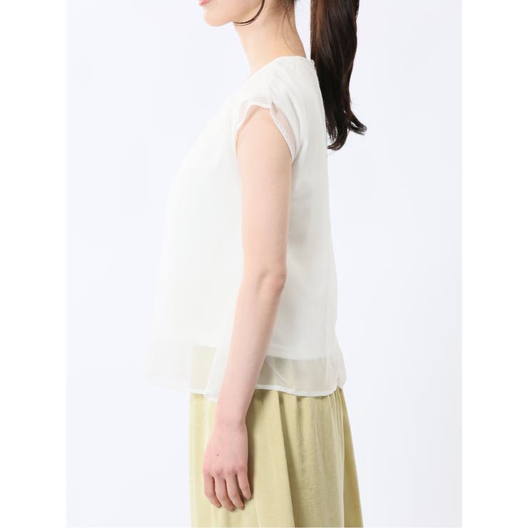 オーガンジー レイヤード プルオーバー | TAKA-Q WOMEN | 詳細画像18 