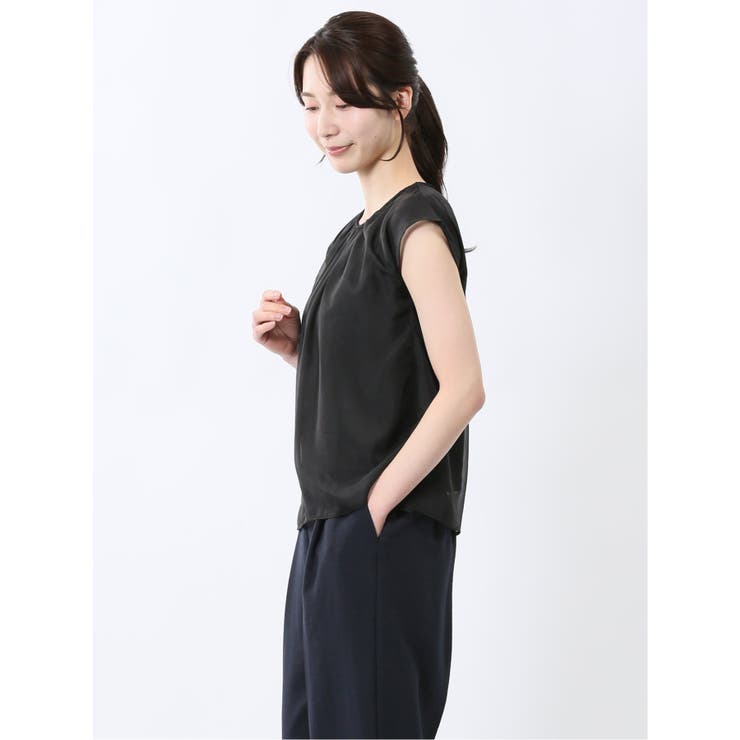 オーガンジー レイヤード プルオーバー | TAKA-Q WOMEN | 詳細画像23 