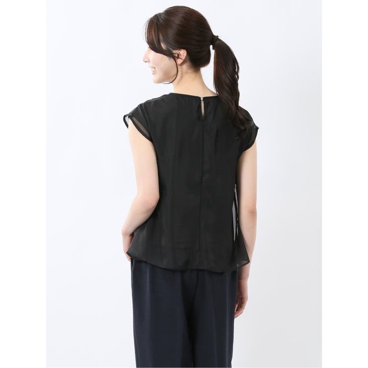 オーガンジー レイヤード プルオーバー | TAKA-Q WOMEN | 詳細画像24 