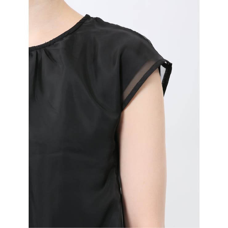 オーガンジー レイヤード プルオーバー | TAKA-Q WOMEN | 詳細画像32 