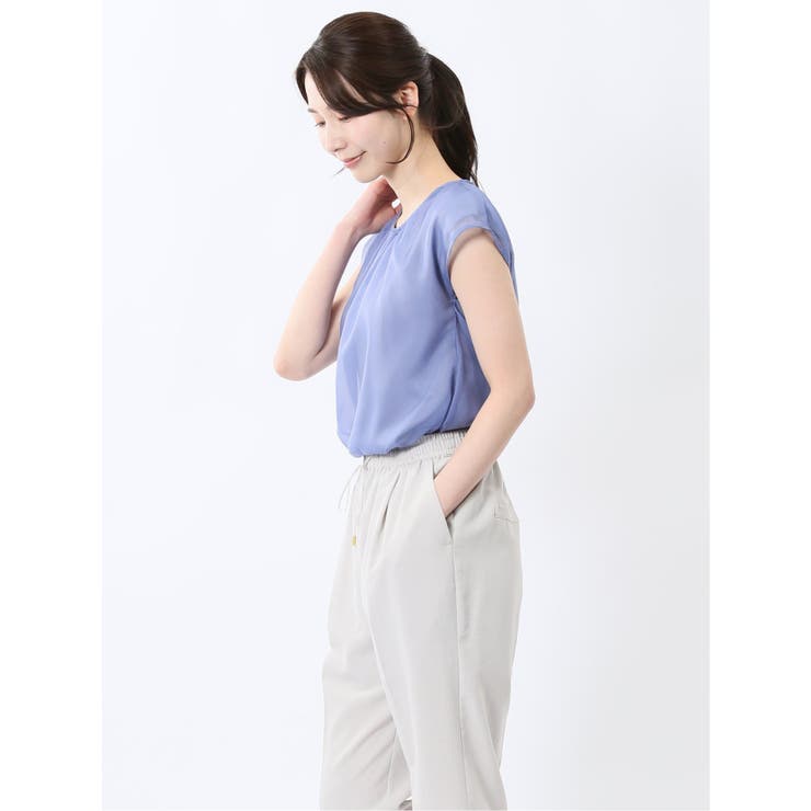 オーガンジー レイヤード プルオーバー | TAKA-Q WOMEN | 詳細画像33 