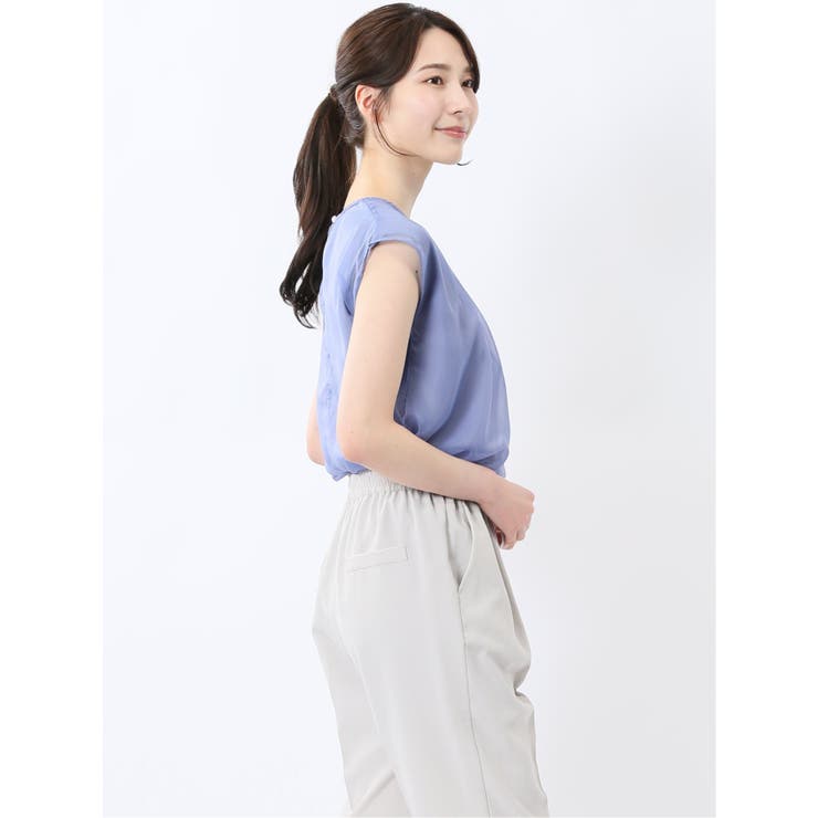 オーガンジー レイヤード プルオーバー | TAKA-Q WOMEN | 詳細画像35 