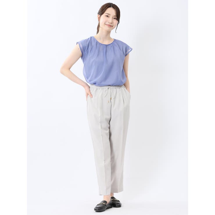 オーガンジー レイヤード プルオーバー | TAKA-Q WOMEN | 詳細画像36 