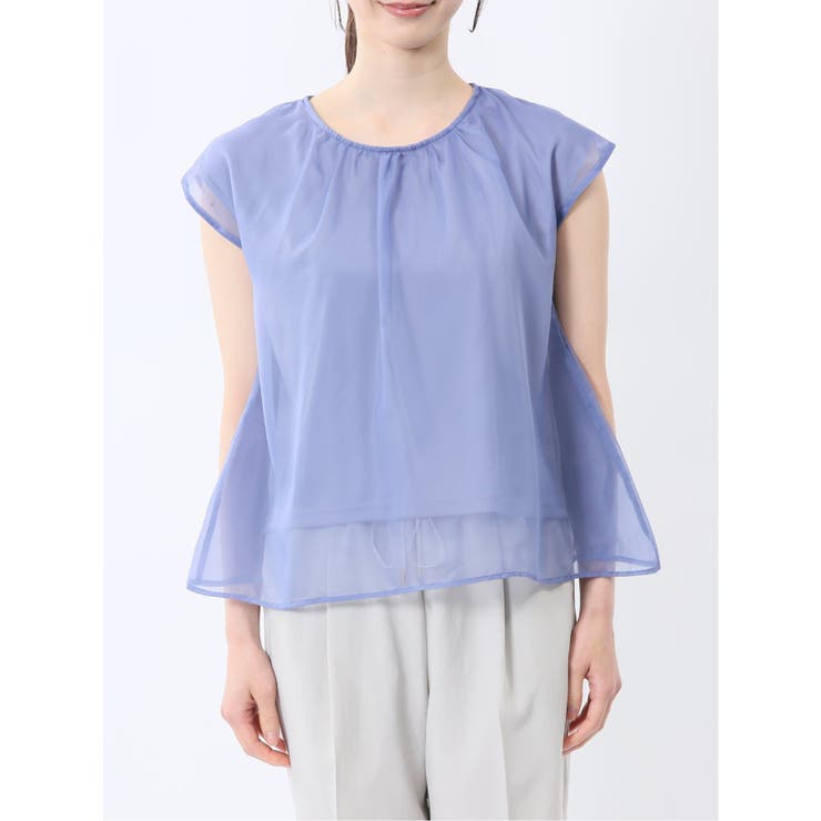 オーガンジー レイヤード プルオーバー | TAKA-Q WOMEN | 詳細画像37 