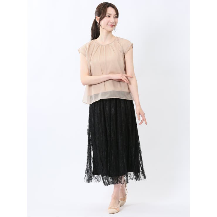 オーガンジー レイヤード プルオーバー | TAKA-Q WOMEN | 詳細画像5 