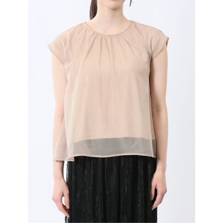 オーガンジー レイヤード プルオーバー | TAKA-Q WOMEN | 詳細画像7 