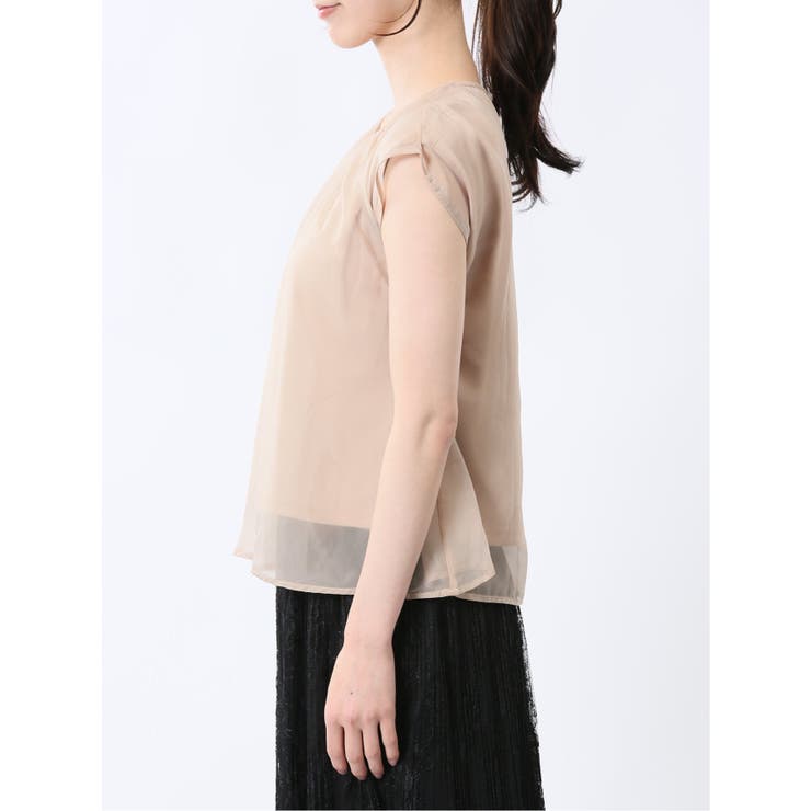 オーガンジー レイヤード プルオーバー | TAKA-Q WOMEN | 詳細画像8 