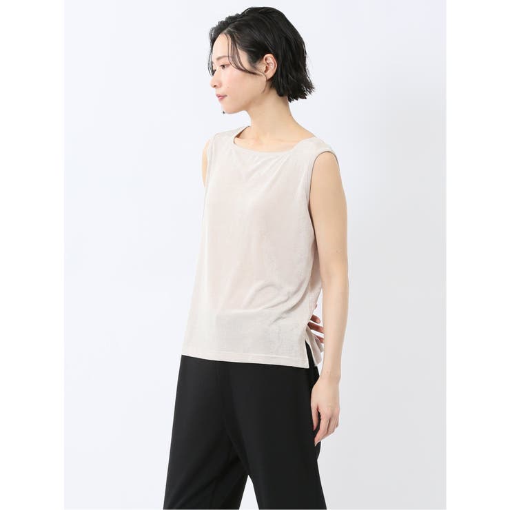 前後2WAY グロッシーツイル タンクトップ | TAKA-Q WOMEN | 詳細画像13 
