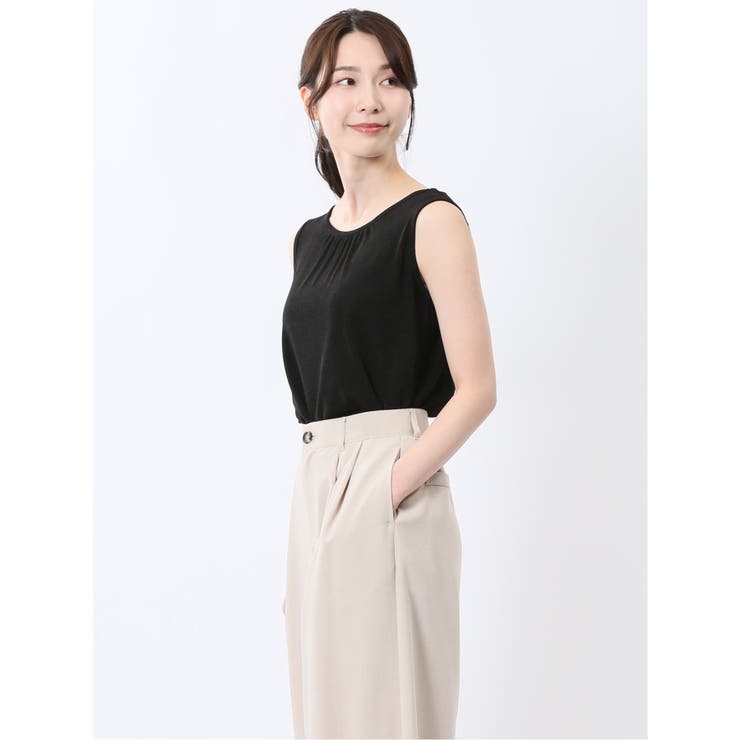 前後2WAY グロッシーツイル タンクトップ[品番：TKQJ0024975