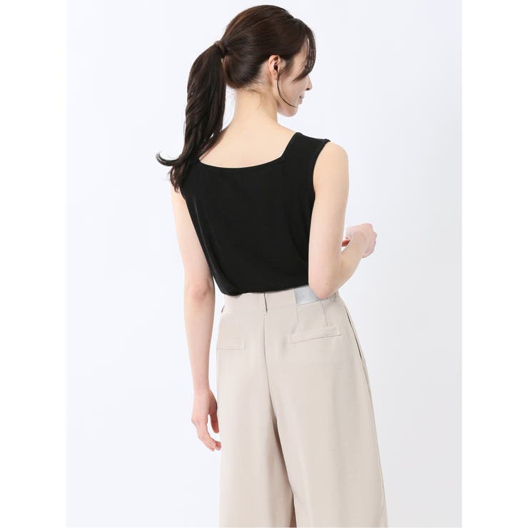 贅沢品 前後2WAY グロッシーツイル タンクトップ[品番：TKQJ0024975 ヨガ・ピラティス