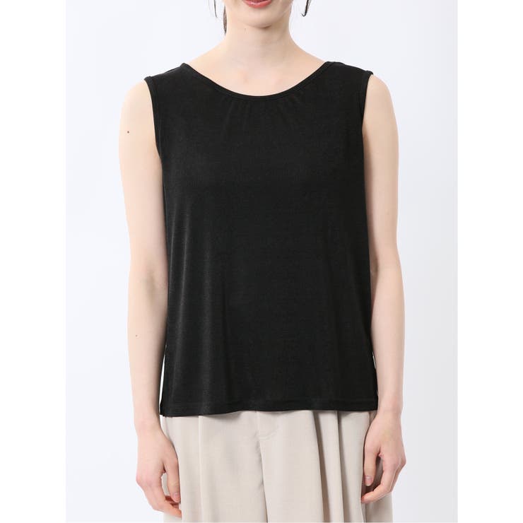 前後2WAY グロッシーツイル タンクトップ | TAKA-Q WOMEN | 詳細画像6 