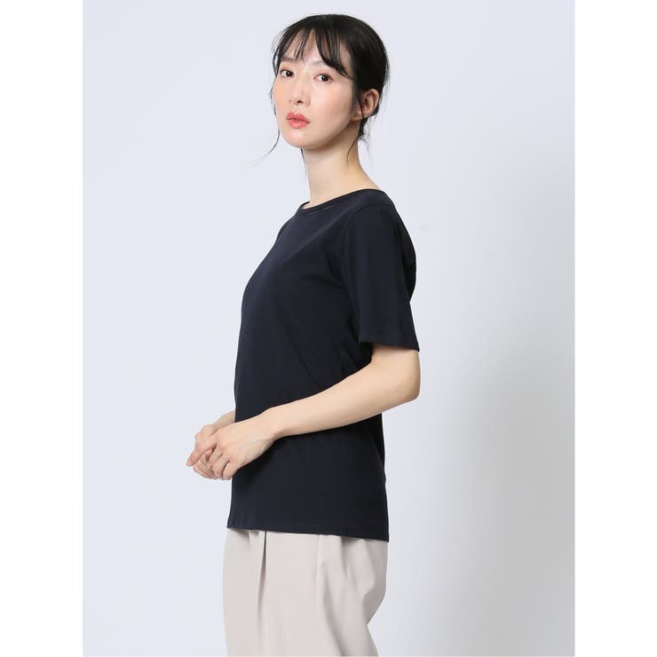 シルケット天竺 ハシゴレース半袖プルオーバー | TAKA-Q WOMEN | 詳細画像13 