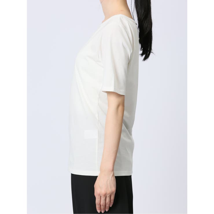 シルケット天竺 ハシゴレース半袖プルオーバー | TAKA-Q WOMEN | 詳細画像7 