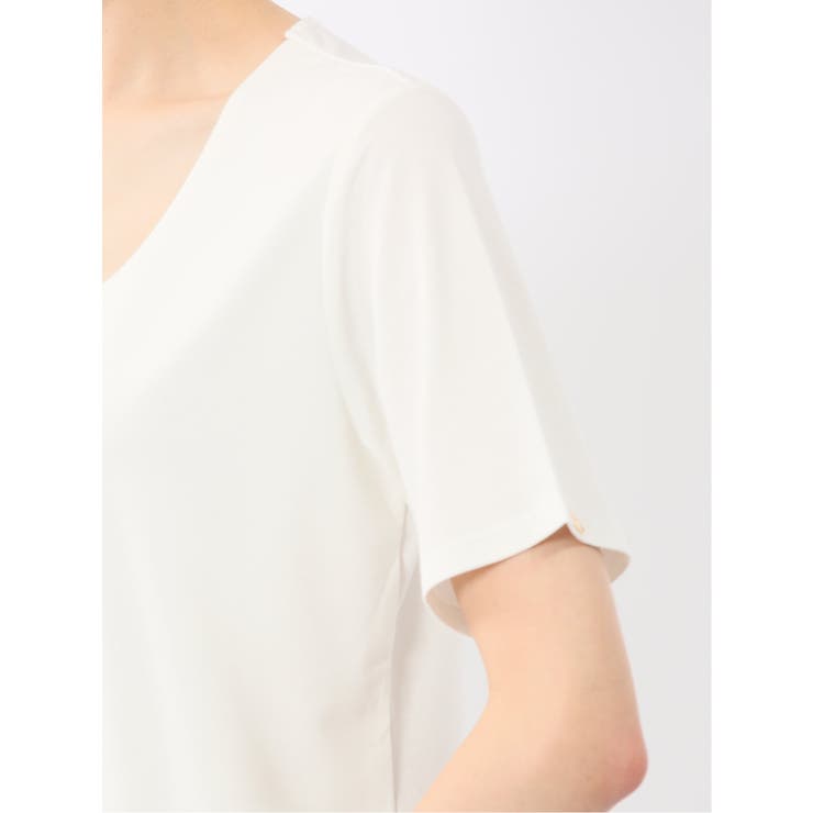 シルケットポンチ クルーネック半袖Tシャツ | TAKA-Q WOMEN | 詳細画像11 