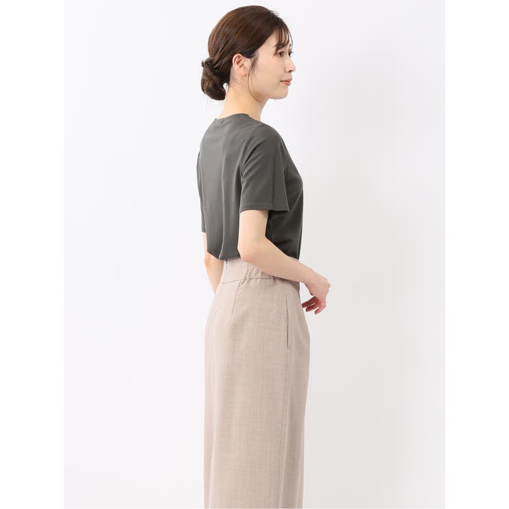 シルケットポンチ クルーネック半袖Tシャツ | TAKA-Q WOMEN | 詳細画像15 
