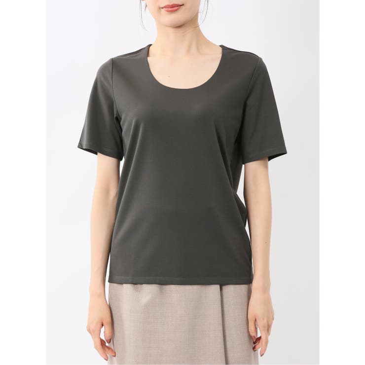 シルケットポンチ クルーネック半袖Tシャツ | TAKA-Q WOMEN | 詳細画像17 