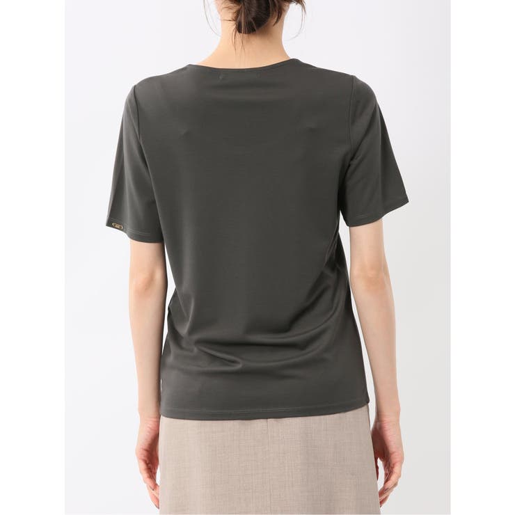 シルケットポンチ クルーネック半袖Tシャツ | TAKA-Q WOMEN | 詳細画像19 