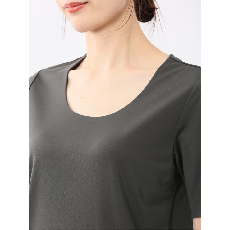 シルケットポンチ クルーネック半袖Tシャツ | TAKA-Q WOMEN | 詳細画像20 