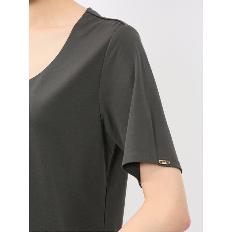 シルケットポンチ クルーネック半袖Tシャツ | TAKA-Q WOMEN | 詳細画像22 