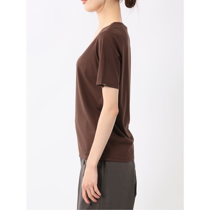 シルケットポンチ クルーネック半袖Tシャツ | TAKA-Q WOMEN | 詳細画像29 