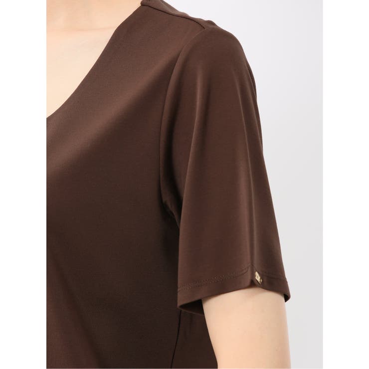 シルケットポンチ クルーネック半袖Tシャツ | TAKA-Q WOMEN | 詳細画像32 