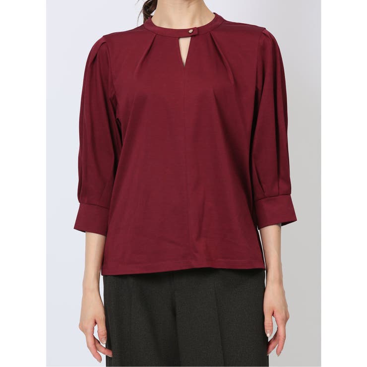 デザインネック 7分袖プルオーバー | TAKA-Q WOMEN | 詳細画像16 