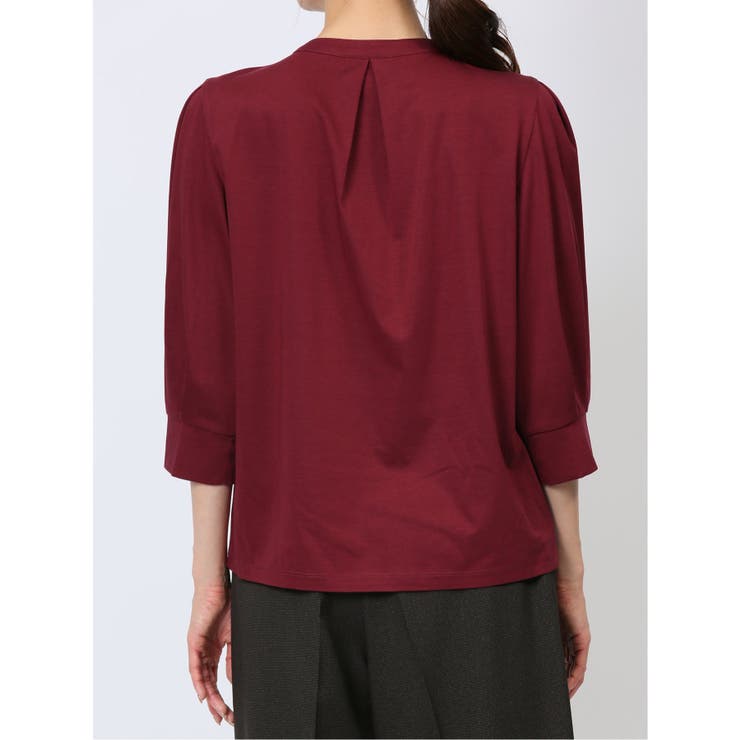 デザインネック 7分袖プルオーバー | TAKA-Q WOMEN | 詳細画像18 